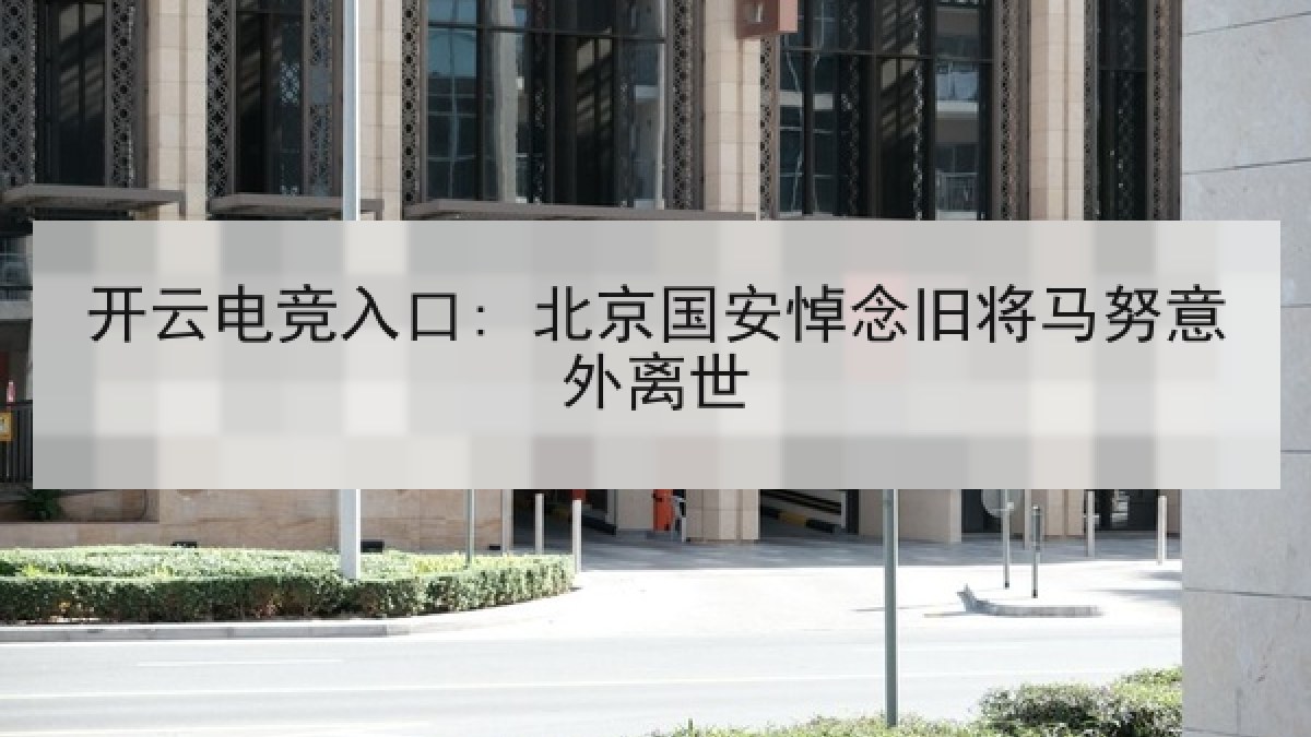 开云电竞入口: 北京国安悼念旧将马努意外离世